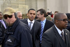chris brown jail