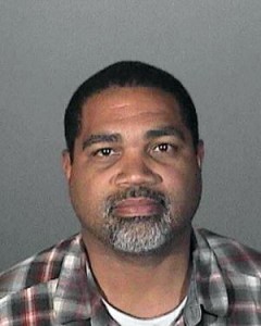 This April 30, 2015, booking photo provided by the Los Angeles County Sheriffs Department shows David Henry, who was arrested on suspicion of impersonating a police officer through his role in an organization known as the Masonic Fraternal Police Department, sheriff's authorities said. Henry and two others are accused of operating a rogue police force that claims to have been in existence for more than 3,000 years and has jurisdiction in 33 states and Mexico, authorities said Tuesday, May 5, 2015. (Los Angeles County Sheriffs Department via AP)