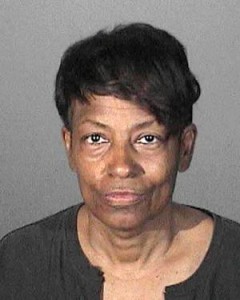 This April 30, 2015, booking photo provided by the Los Angeles County Sheriffs Department, shows Tonette Hayes, who was arrested on suspicion of impersonating a police officer through his role in an organization known as the Masonic Fraternal Police Department, sheriff's authorities said. Hayes and two others are accused of operating a rogue police force that claims to have been in existence for more than 3,000 years and has jurisdiction in 33 states and Mexico, authorities said Tuesday, May 5, 2015. (Los Angeles County Sheriffs Department via AP)