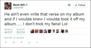 meek tweet